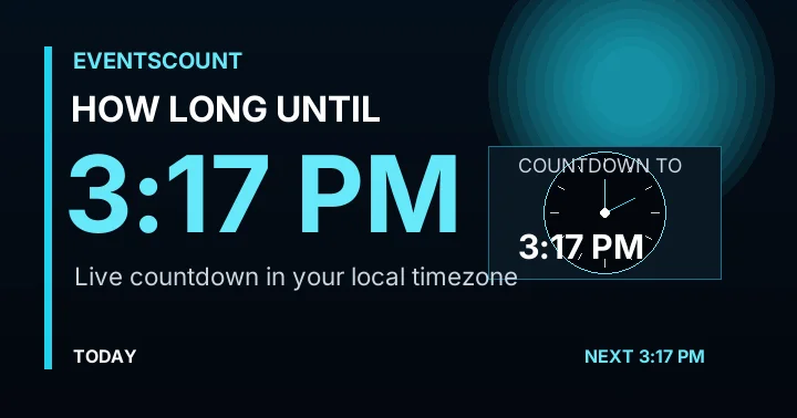 How Long Until 3:17 PM?