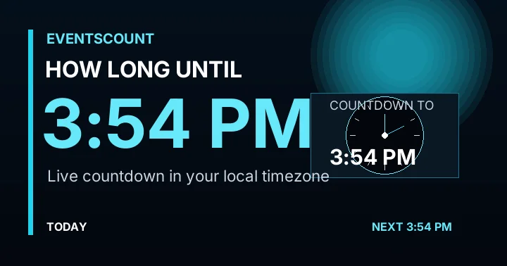 How Long Until 3:54 PM?