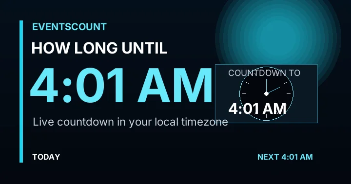 How Long Until 4:01 AM?