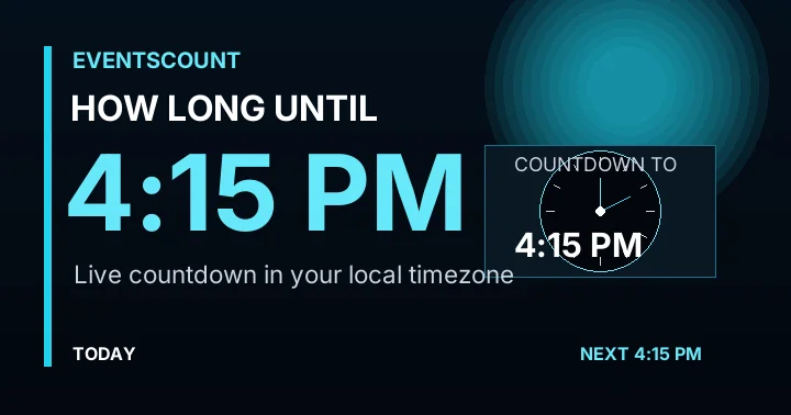 How Long Until 4:15 PM?