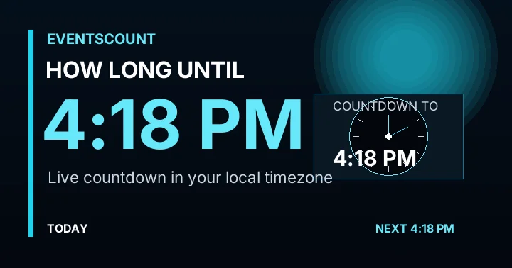 How Long Until 4:18 PM?