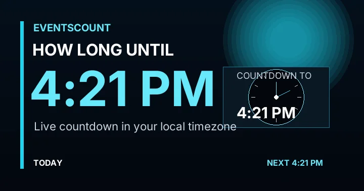How Long Until 4:21 PM?