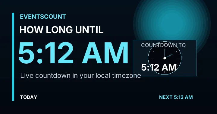 How Long Until 5:12 AM?