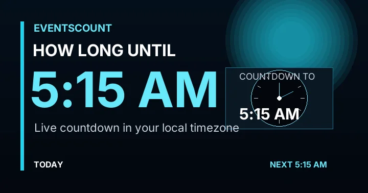 How Long Until 5:15 AM?