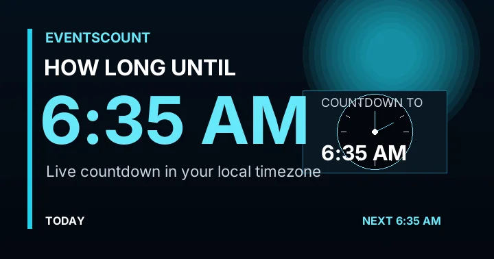 How Long Until 6:35 AM?