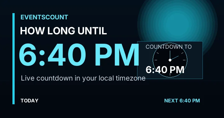 How Long Until 6:40 PM?