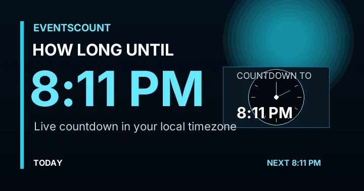 How Long Until 8:11 PM?