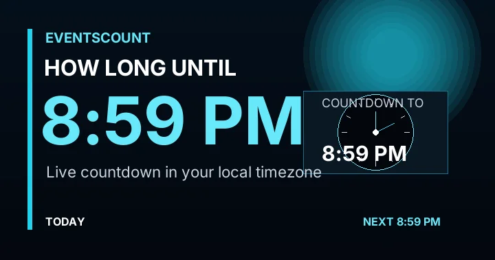 How Long Until 8:59 PM?