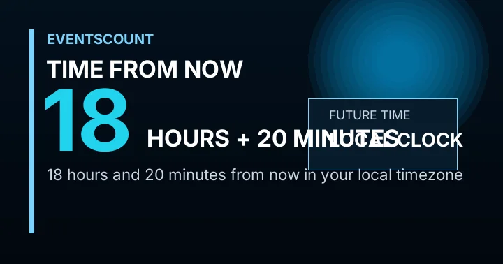 18 Hours 20 Minutes From Now