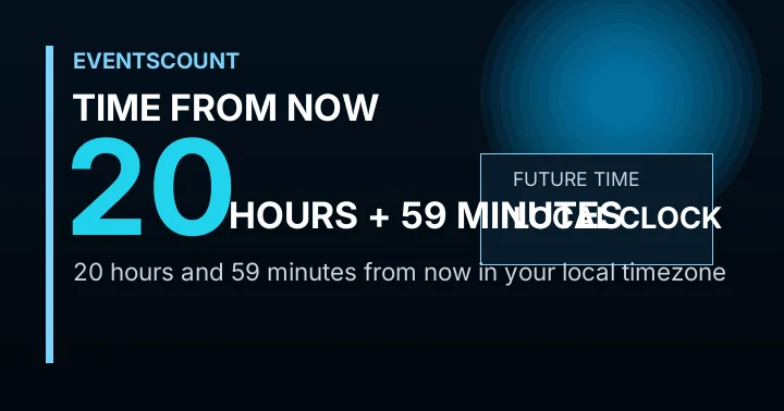 20 Hours 59 Minutes From Now