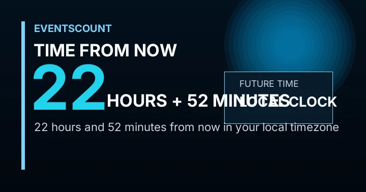 22 Hours 52 Minutes From Now