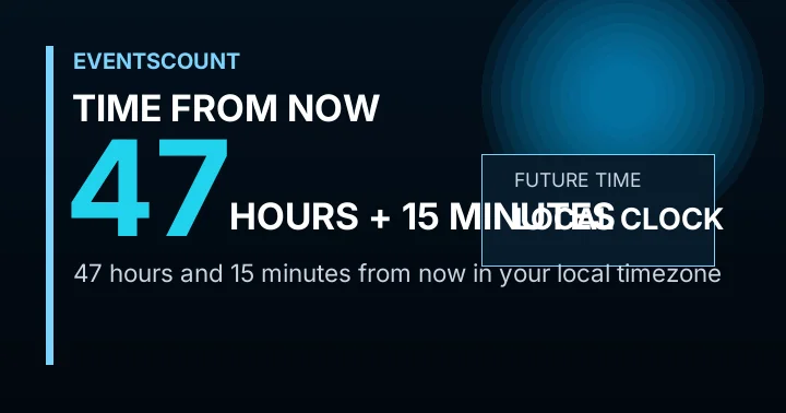 47 Hours 15 Minutes From Now