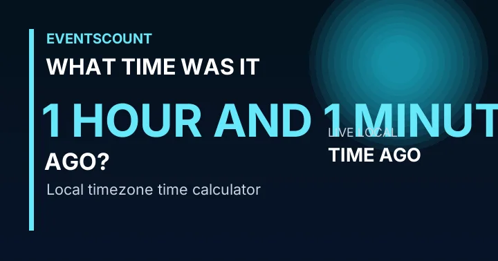 What Time Was It 1 Hour And 1 Minute Ago?