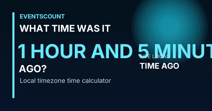 What Time Was It 1 Hour And 5 Minutes Ago?