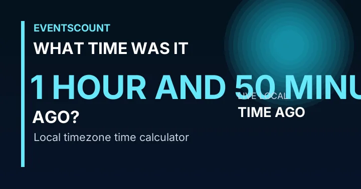 What Time Was It 1 Hour And 50 Minutes Ago?