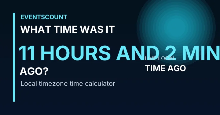 What Time Was It 11 Hours And 2 Minutes Ago?