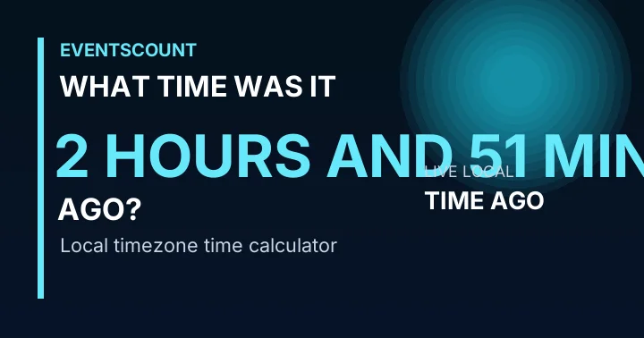 What Time Was It 2 Hours And 51 Minutes Ago?