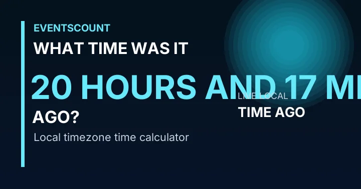 What Time Was It 20 Hours And 17 Minutes Ago?