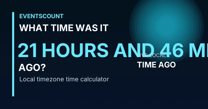 What Time Was It 21 Hours And 46 Minutes Ago?