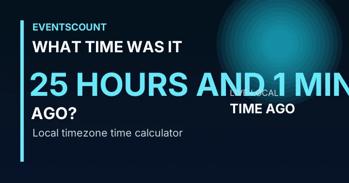 What Time Was It 25 Hours And 1 Minute Ago?