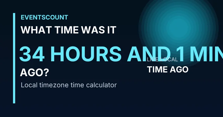 What Time Was It 34 Hours And 1 Minute Ago?