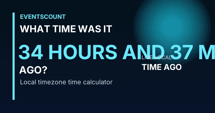 What Time Was It 34 Hours And 37 Minutes Ago?