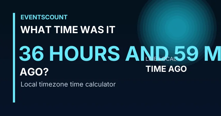 What Time Was It 36 Hours And 59 Minutes Ago?