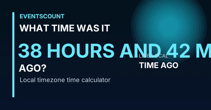 What Time Was It 38 Hours And 42 Minutes Ago?
