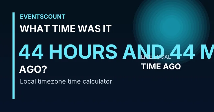 What Time Was It 44 Hours And 44 Minutes Ago?
