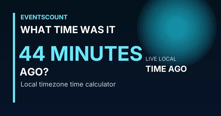 What Time Was It 44 Minutes Ago?