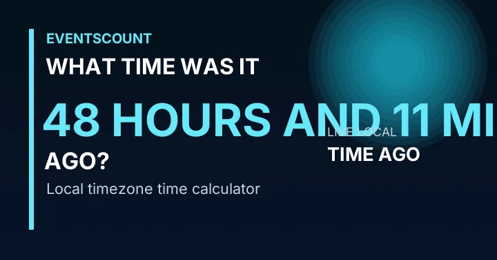 What Time Was It 48 Hours And 11 Minutes Ago?