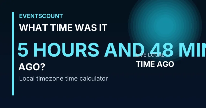 What Time Was It 5 Hours And 48 Minutes Ago?