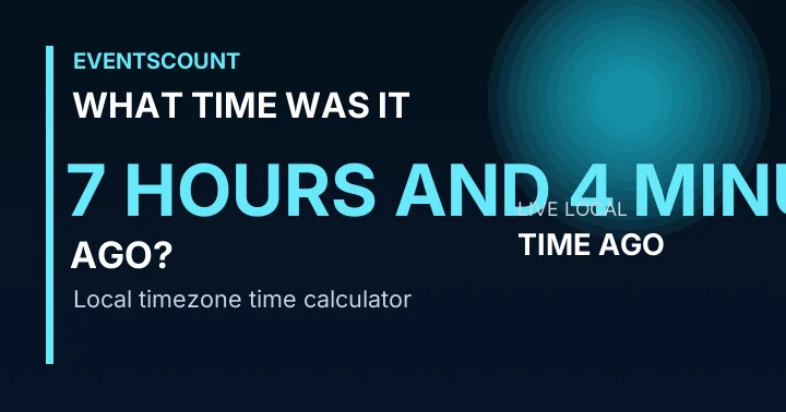 What Time Was It 7 Hours And 4 Minutes Ago?