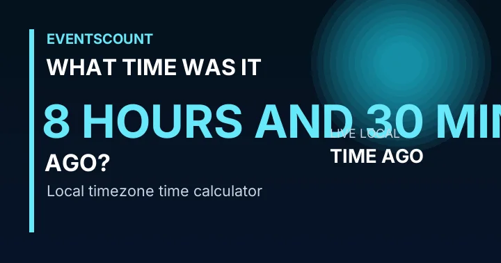 What Time Was It 8 Hours And 30 Minutes Ago?